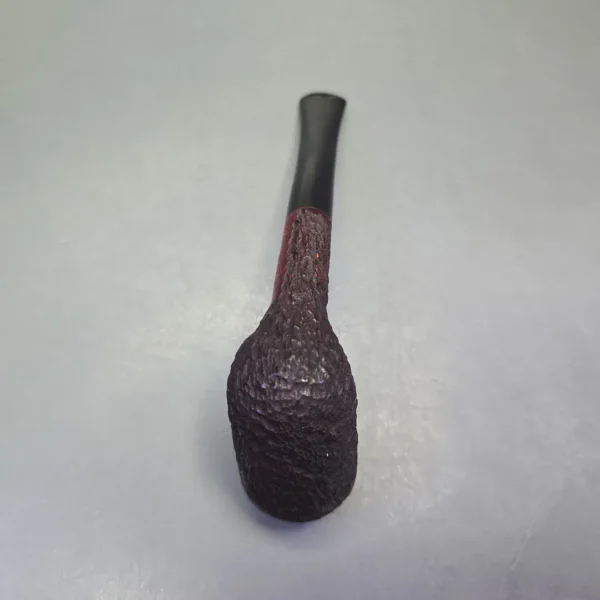 James Upshall Bark Group 6 Partially Rusticated Stack Billiard Estate Briar Pipe, Unsmoked - Image 9