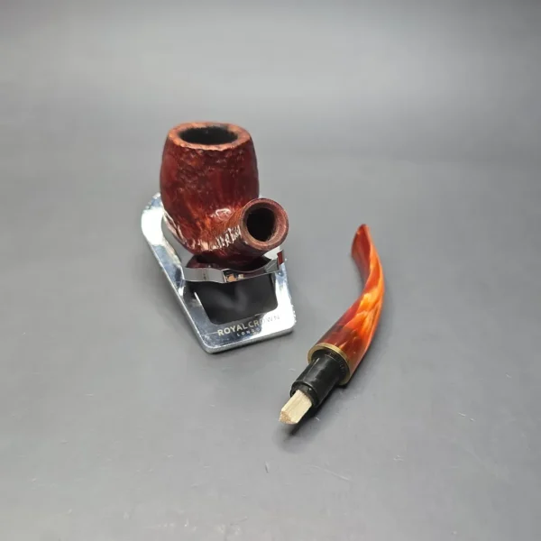 Savinelli Alligator Red 602 Rusticated Bent Billiard Estate Pipe, Italian Estates - Image 15