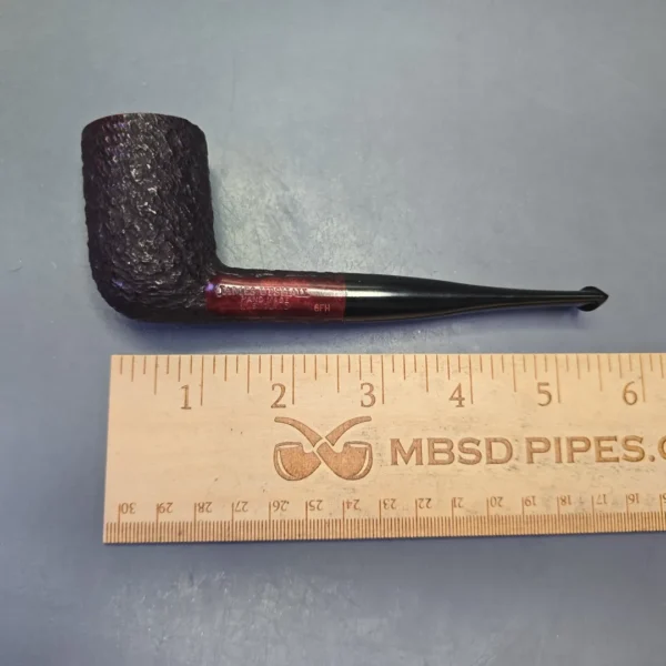James Upshall Bark Group 6 Partially Rusticated Stack Billiard Estate Briar Pipe, Unsmoked - Image 11