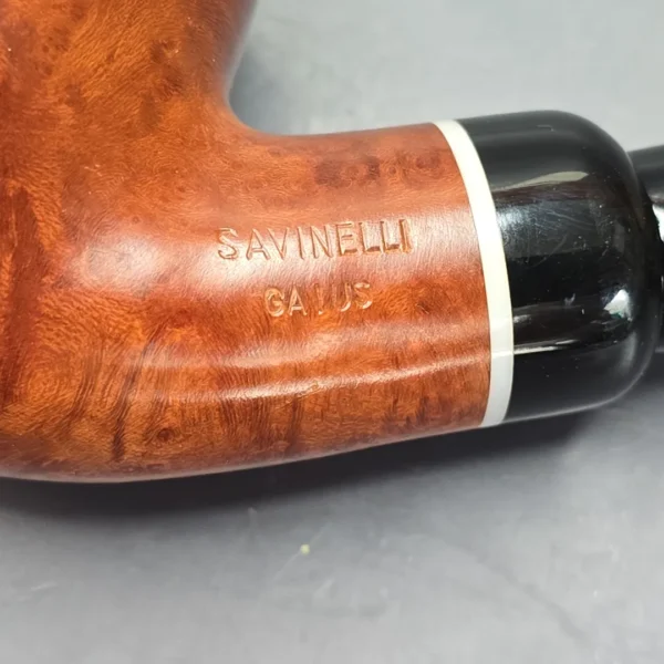 Savinelli Gaius 616 KS Smooth Bent Billiard Estate Briar Pipe, Unsmoked, 6mm - Image 7