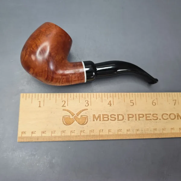 Savinelli Gaius 616 KS Smooth Bent Billiard Estate Briar Pipe, Unsmoked, 6mm - Image 4