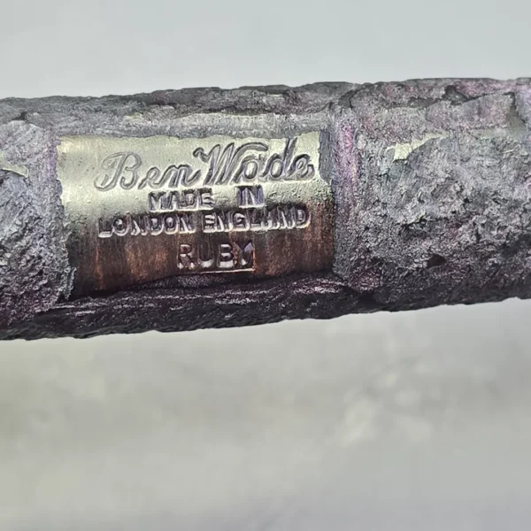 Ben Wade Ruby Rusticated Canadian Estate Briar Pipe, English Estates - Image 10