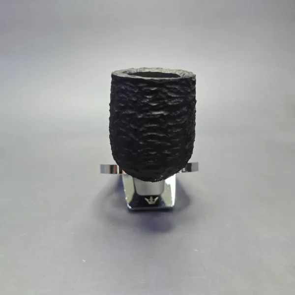 MBSD Briars by Piero Vitale Black Rusticated Billiard w/ Boxwood, Briar Pipe, New - Image 3