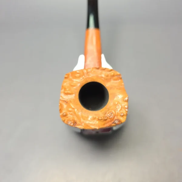Nate King Natural Sandblasted Panel Dublin Handmade Briar Pipe, New - Image 8