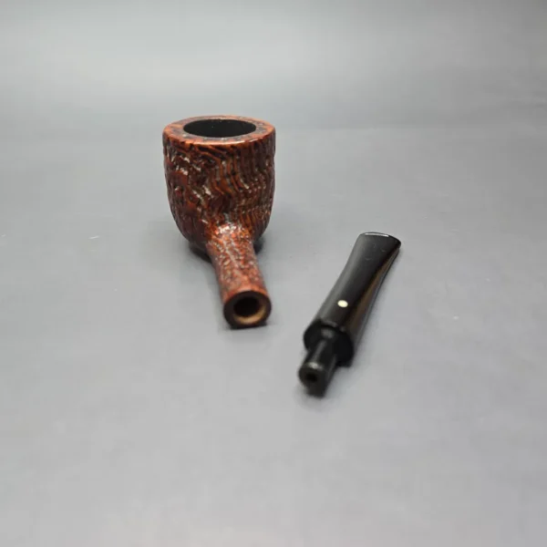 Dunhill 1949 Shell Briar R Sandblasted Pot Estate Briar Pipe, English Estates - Image 12
