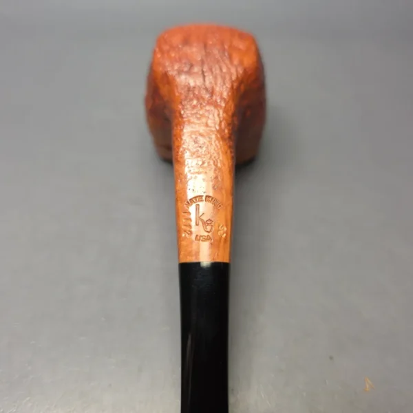 Nate King Natural Sandblasted Panel Dublin Handmade Briar Pipe, New - Image 9