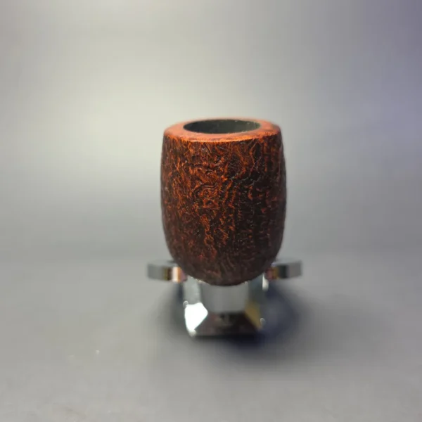 Bruno Nuttens Bing B2 Partially Sandblasted Billiard w/ Aluminum Briar Pipe, New - Image 3