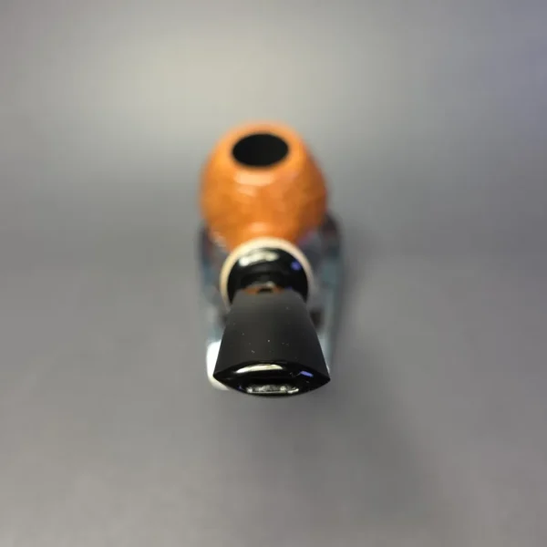 Sebastian Heck Natural Sandblasted Apple w/ Antler Handmade Briar Pipe, New - Image 5