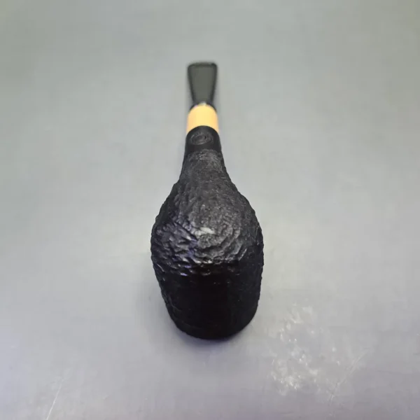 MBSD Briars by Piero Vitale Black Rusticated Billiard w/ Boxwood, Briar Pipe, New - Image 6