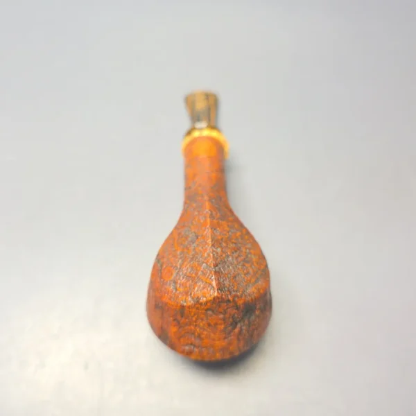 Smith House Partially Sandblasted Long Shank Rhodesian w/ Bamboo Estate Briar Pipe, American Estates - Image 9