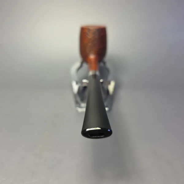 Bruno Nuttens Bing B2 Partially Sandblasted Billiard w/ Aluminum Briar Pipe, New - Image 5