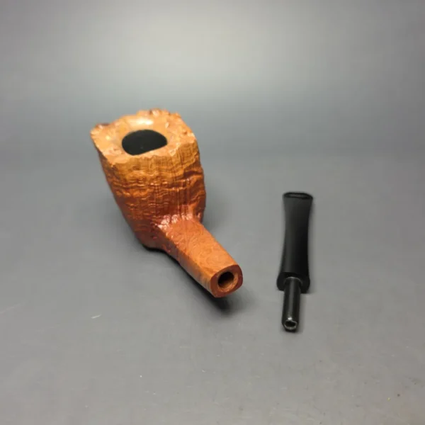 Nate King Natural Sandblasted Panel Dublin Handmade Briar Pipe, New - Image 12
