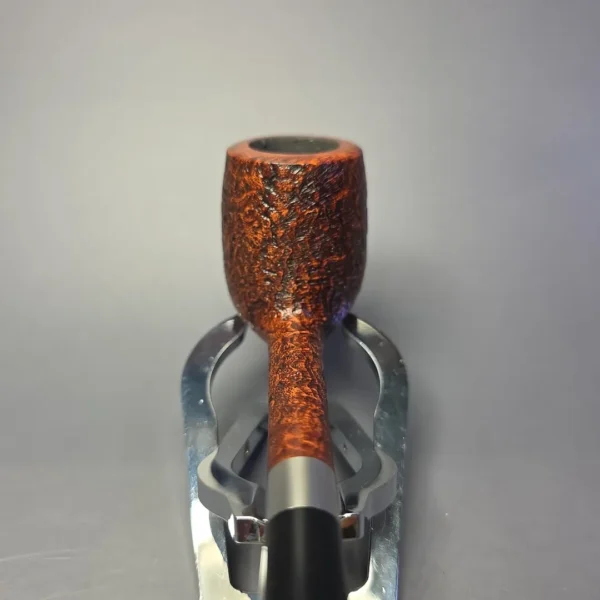 Bruno Nuttens Bing B2 Partially Sandblasted Billiard w/ Aluminum Briar Pipe, New - Image 6