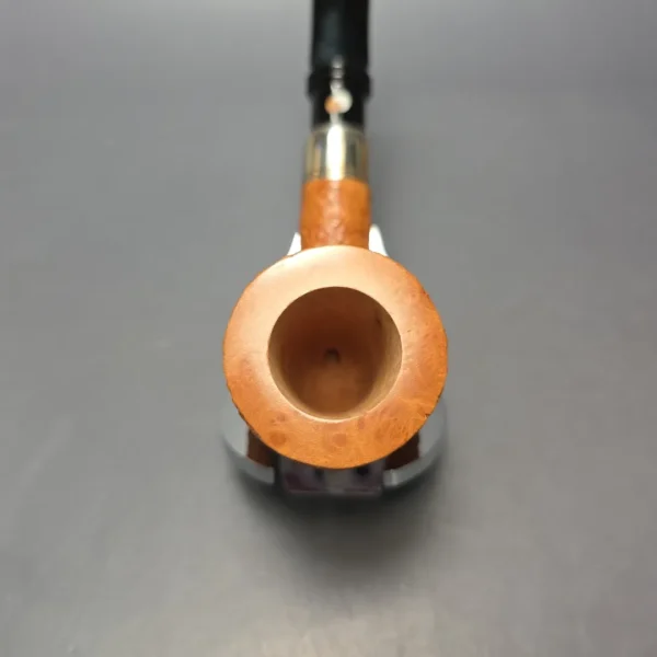 Cavicchi Partially Sandblasted Billiard w/ Silver Estate Briar Pipe, Unsmoked - Image 8