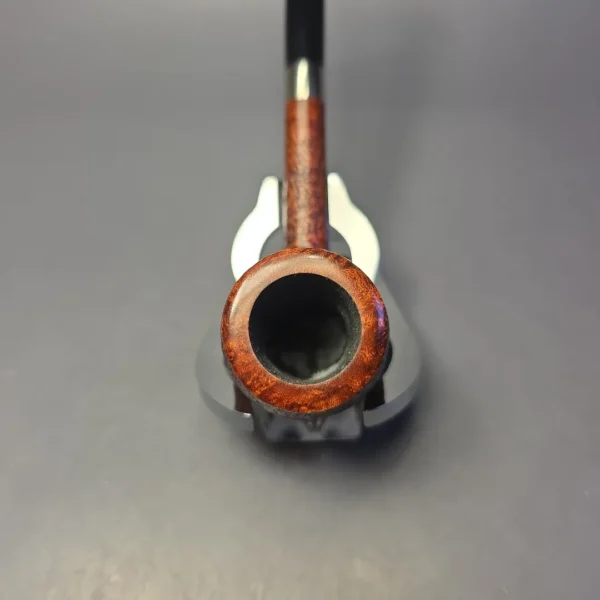 Bruno Nuttens Bing B2 Partially Sandblasted Billiard w/ Aluminum Briar Pipe, New - Image 7