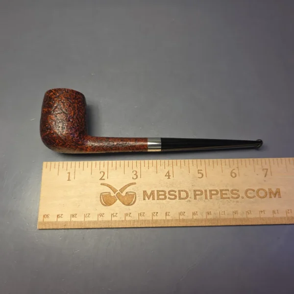Bruno Nuttens Bing B2 Partially Sandblasted Billiard w/ Aluminum Briar Pipe, New - Image 9