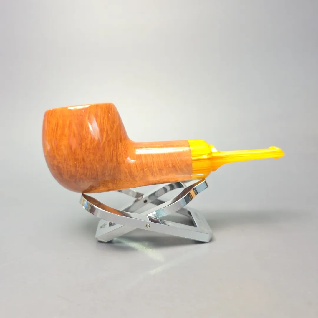 Buckeye Hand Made Smooth Chubby Billiard Briar Pipe, New - Image 2