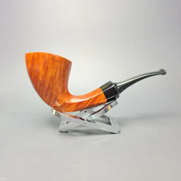 Nate King & Bruno Nuttens (Collaborative Piece) Smooth Panel Dublin Handmade Briar Pipe, New - Image 3