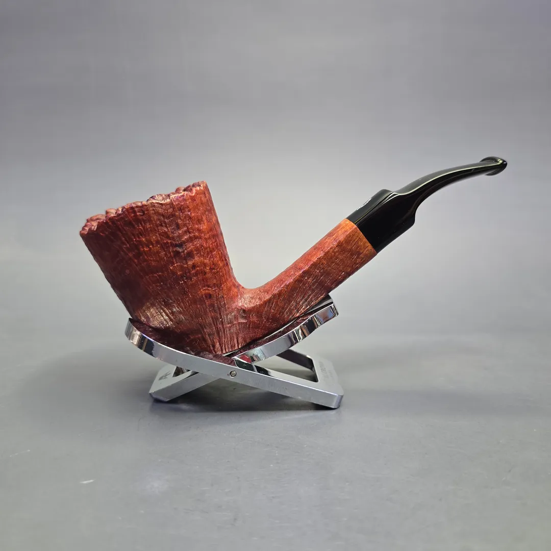 Savinelli Hand Made Sandblasted Freehand Dublin Estate Briar Pipe, Unsmoked - Image 2