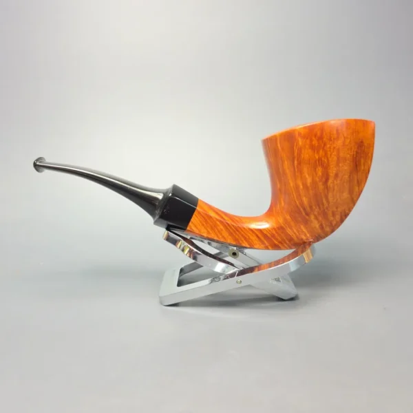 Nate King & Bruno Nuttens (Collaborative Piece) Smooth Panel Dublin Handmade Briar Pipe, New - Image 5
