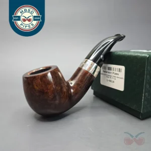 Peterson 160th Anniversary Pat. B Dark Smooth Bent Billiard Briar Pipe, New