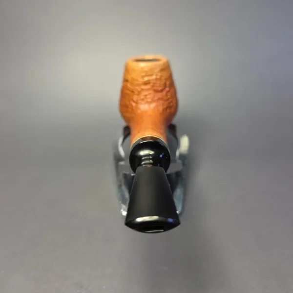 Sebastian Heck Natural Sandblasted Long Shank Brandy w/ Mammoth Handmade Briar Pipe, New - Image 5