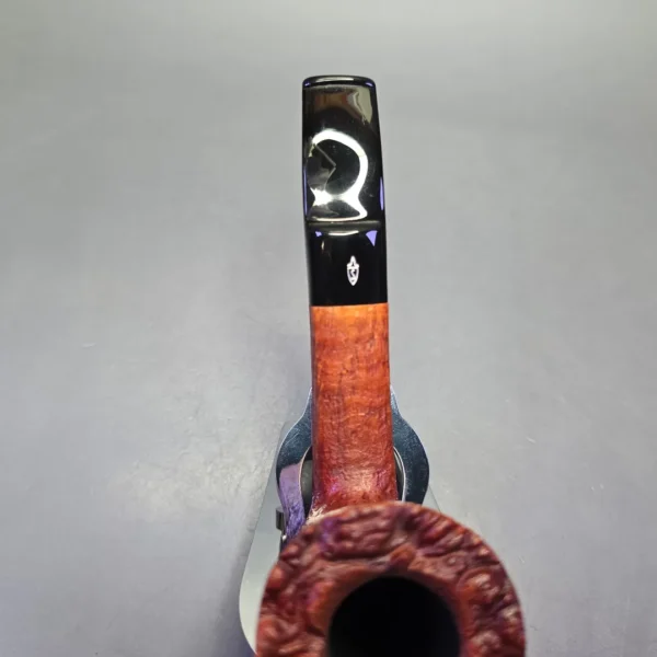 Savinelli Hand Made Sandblasted Freehand Dublin Estate Briar Pipe, Unsmoked - Image 7