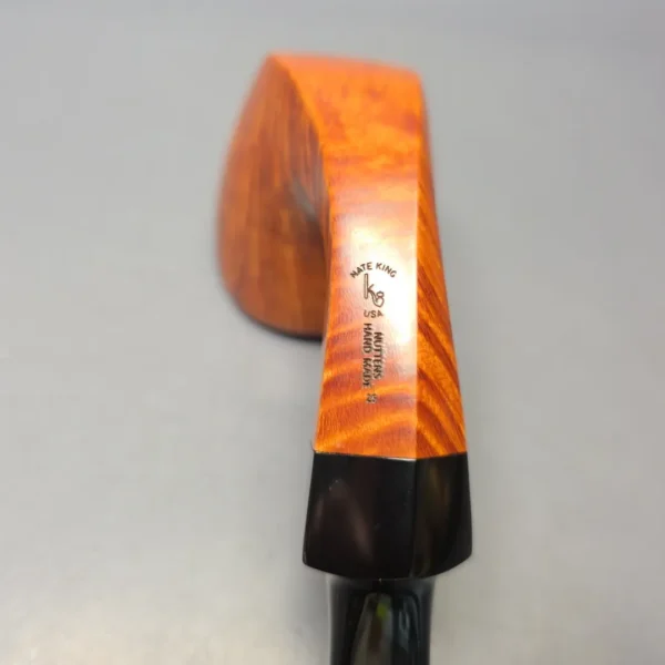 Nate King & Bruno Nuttens (Collaborative Piece) Smooth Panel Dublin Handmade Briar Pipe, New - Image 11
