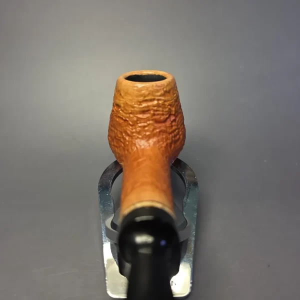 Sebastian Heck Natural Sandblasted Long Shank Brandy w/ Mammoth Handmade Briar Pipe, New - Image 7