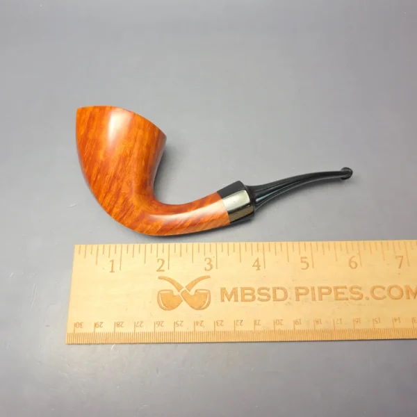 Nate King & Bruno Nuttens (Collaborative Piece) Smooth Panel Dublin Handmade Briar Pipe, New - Image 12