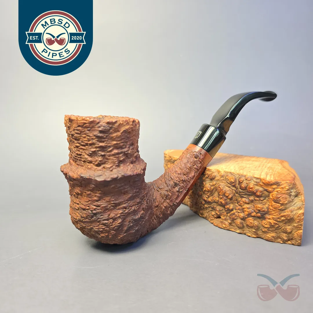 Wengholt (Preben Holm) Collector 200 XL Rusticated Stack Estate Briar Pipe, Danish Estates