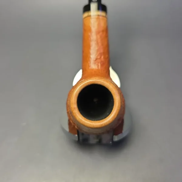 Sebastian Heck Natural Sandblasted Long Shank Brandy w/ Mammoth Handmade Briar Pipe, New - Image 8