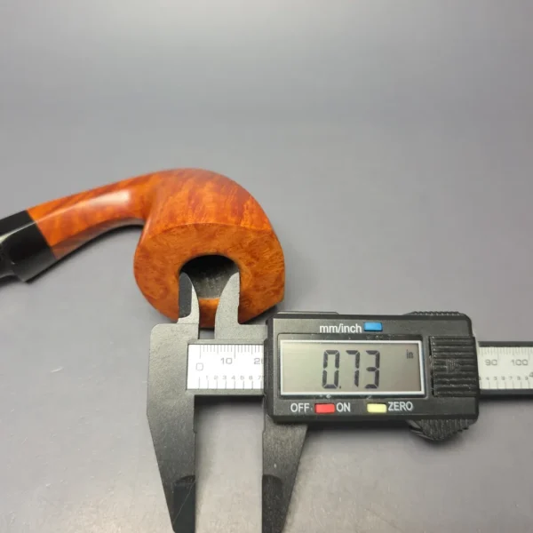 Nate King & Bruno Nuttens (Collaborative Piece) Smooth Panel Dublin Handmade Briar Pipe, New - Image 13