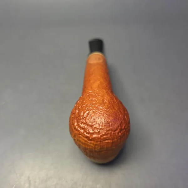 Sebastian Heck Natural Sandblasted Long Shank Brandy w/ Mammoth Handmade Briar Pipe, New - Image 9