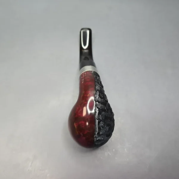 Peterson Jekyll & Hyde XL02 Partially Rusticated Apple Briar Pipe, New - Image 9