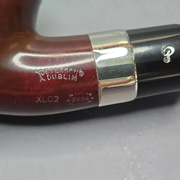 Peterson Jekyll & Hyde XL02 Partially Rusticated Apple Briar Pipe, New - Image 10