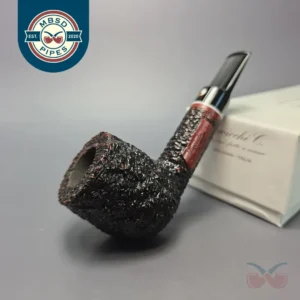 Cavicchi C Grade Rusticated Lovat w/ Ivorite Estate Briar Pipe, Italian Estates