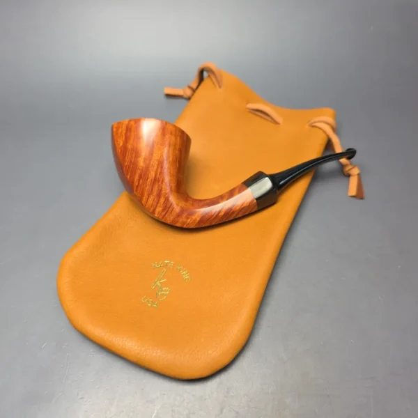 Nate King & Bruno Nuttens (Collaborative Piece) Smooth Panel Dublin Handmade Briar Pipe, New - Image 15