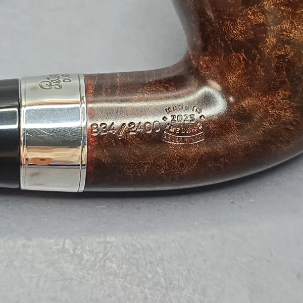 Peterson 160th Anniversary Pat. B Dark Smooth Bent Billiard Briar Pipe, New - Image 11