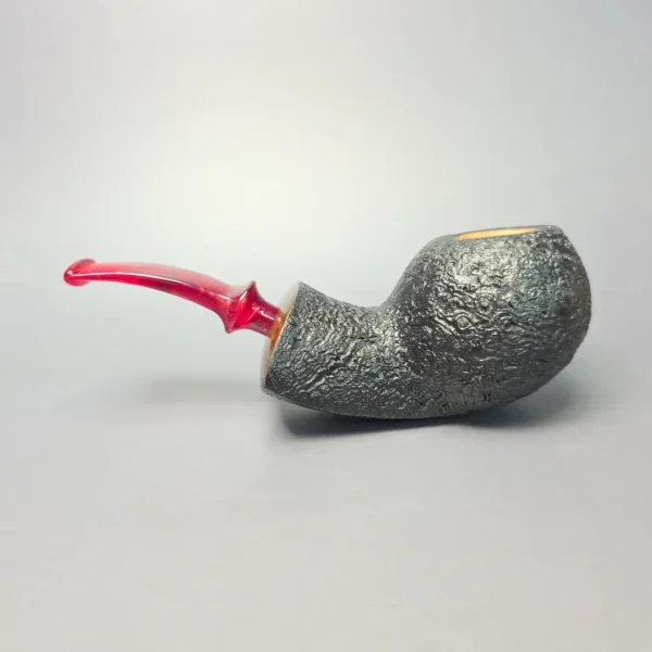 Buckeye Hand Made Sandblasted Blowfish Briar Pipe, New - Image 4