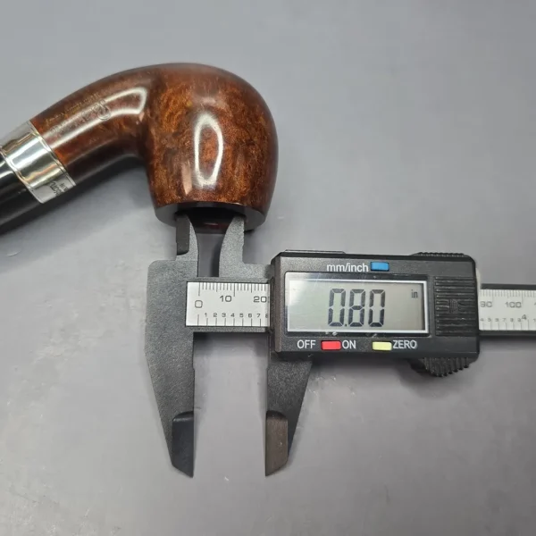 Peterson 160th Anniversary Pat. B Dark Smooth Bent Billiard Briar Pipe, New - Image 13
