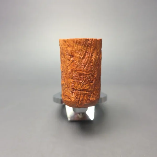 Nate King Natural Sandblasted "Dan Shape" Stack Handmade Briar Pipe, New - Image 4