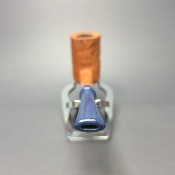 Nate King Natural Sandblasted "Dan Shape" Stack Handmade Briar Pipe, New - Image 6