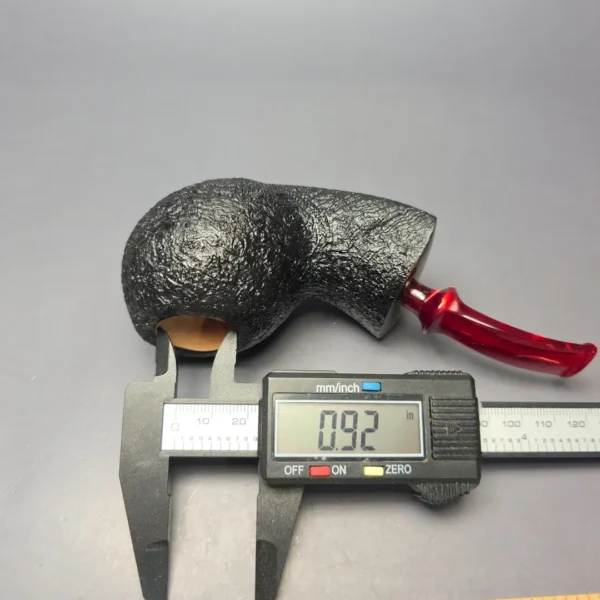 Buckeye Hand Made Sandblasted Blowfish Briar Pipe, New - Image 9