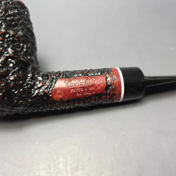 Cavicchi C Grade Rusticated Lovat w/ Ivorite Estate Briar Pipe, Italian Estates - Image 9