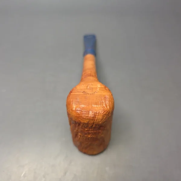 Nate King Natural Sandblasted "Dan Shape" Stack Handmade Briar Pipe, New - Image 9