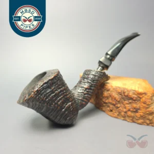 Ben Wade (Preben Holm) Danish Hand Model 100 Sandblasted Freehand Pickaxe Estate Briar Pipe, Danish Estates