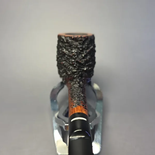 Don Carlos One Note Partially Rusticated Billiard Estate Briar Pipe, Italian Estates - Image 6