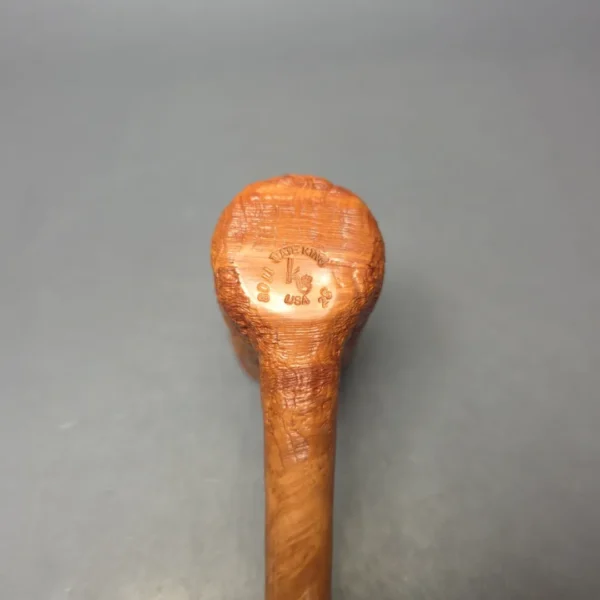 Nate King Natural Sandblasted "Dan Shape" Stack Handmade Briar Pipe, New - Image 10