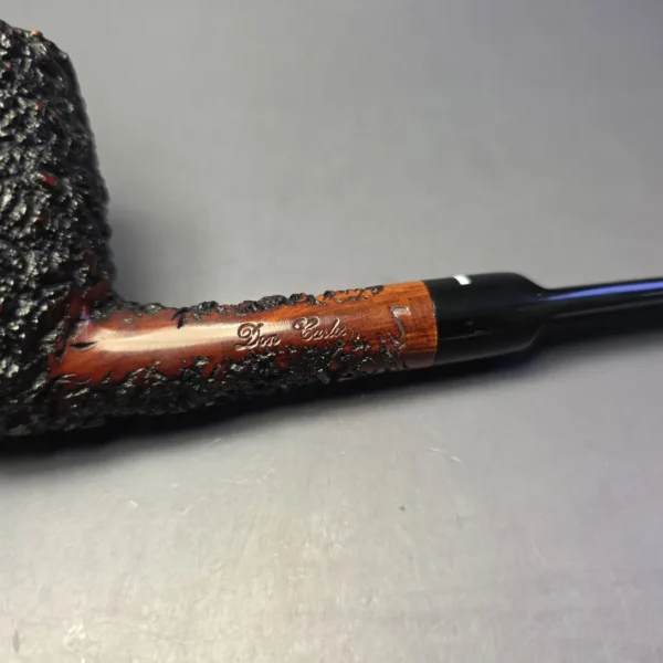 Don Carlos One Note Partially Rusticated Billiard Estate Briar Pipe, Italian Estates - Image 8